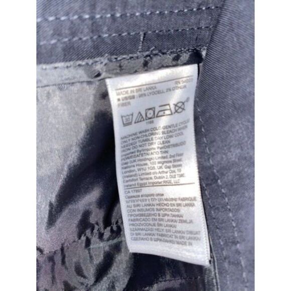 Banana Republic High Rise Wide Leg Charcoal Pants Size 6 - Picture 6 of 6